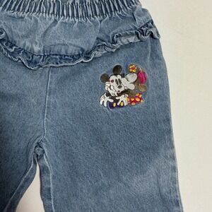 RARE Vintage Mickey & Co. Minnie Mouse Toddler Jeans 3T 90s Disney Embroidered